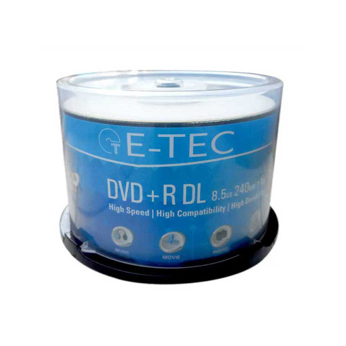 E-tec PRINTABLE DVD+R DL