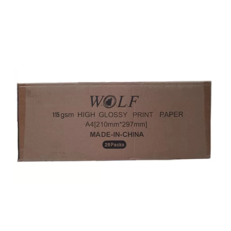 کاغذ 115 گرم گلاسه ولف WOLF